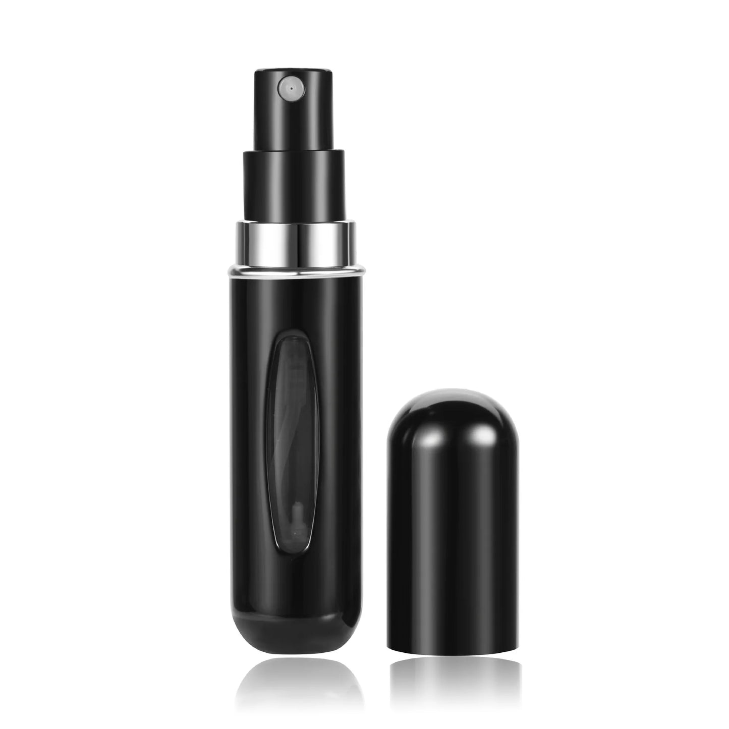 5ml Perfume Refill Bottle Portable Mini Refillable Spray Jar Scent Pump Empty Cosmetic Containers Atomizer for Travel Tool Hot Kaufschwan® Schwarz 5ml