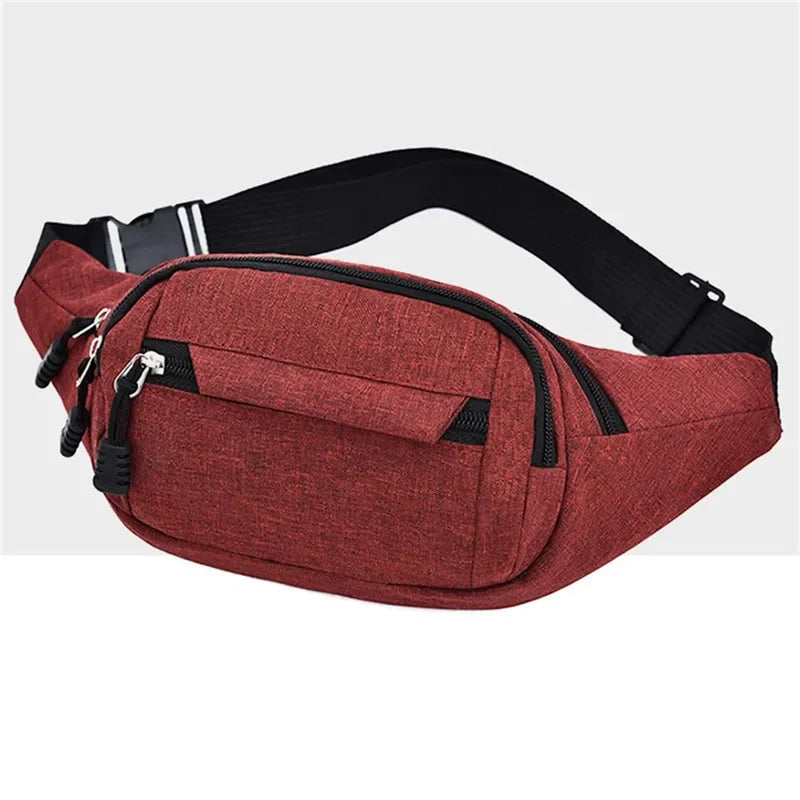 Unisex Hüft- und Bauchtasche – Banana Bum Bag | Modische Gürteltasche, Crossbody Brusttasche & Reise Fanny Pack für Damen und Herren Kaufschwan® Rot A