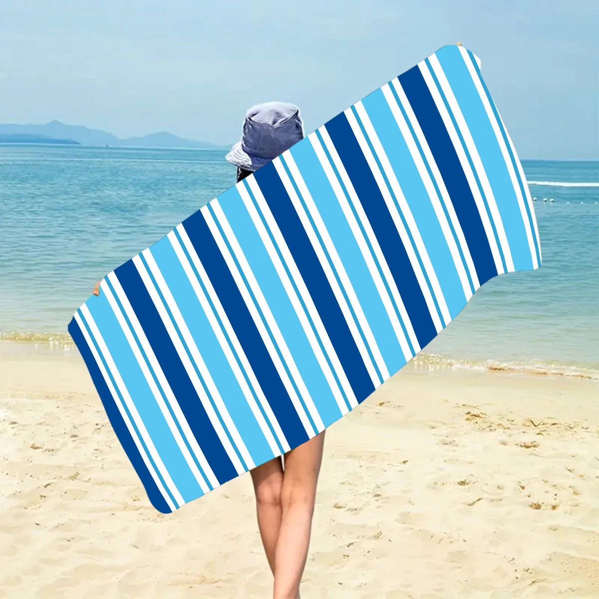 Ultrafeines Mikrofaser Strandtuch – Schnell Trocknend & Saugfähig | Multifunktionales Handtuch für Schwimmen, Yoga, Reisen & Camping