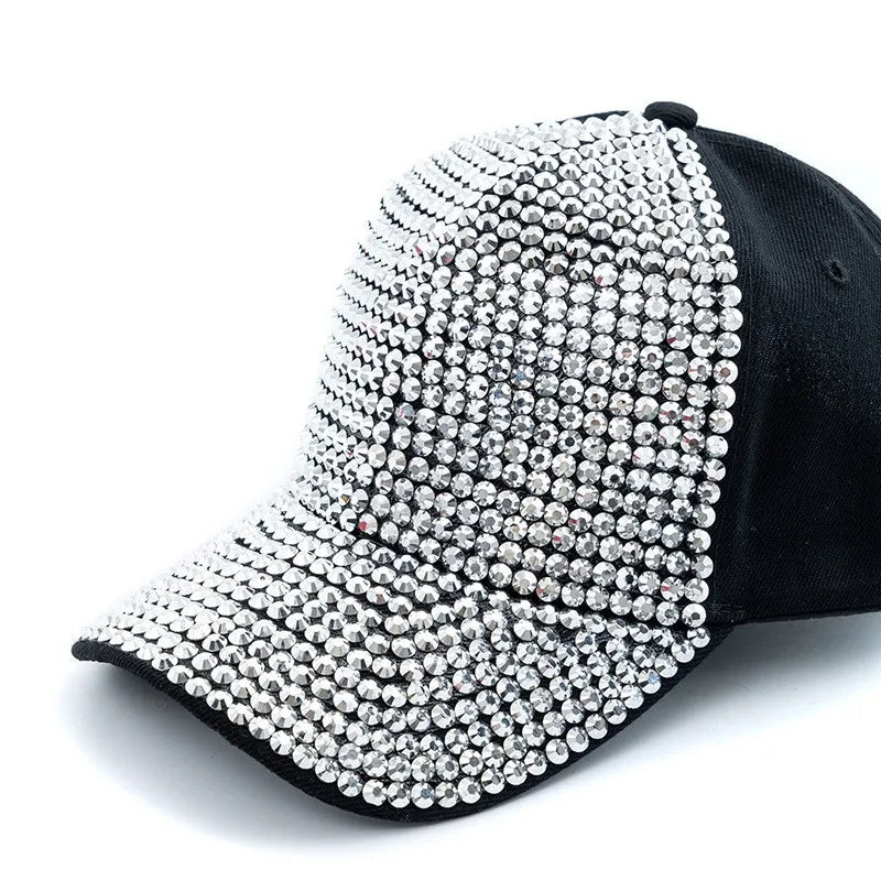 Damen Rhinestone Baseballkappe | Sommer & Herbst Sonnenhut für Damen | Koreanischer Stil Fashion Hip-Hop Reise Kappe Kaufschwan®