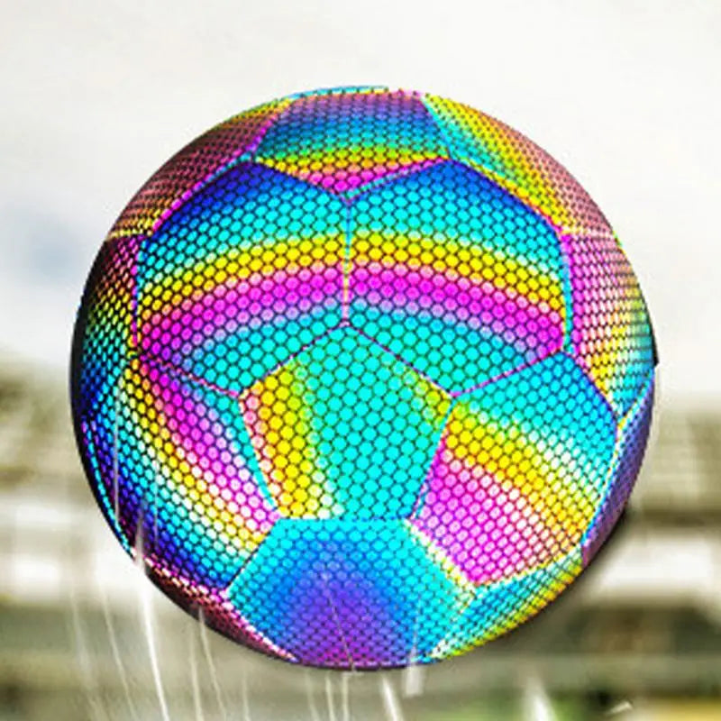 Reflektierender Leucht-Fußball – Glänzender Standard Größe 5 Ball für Nacht & Outdoor Training Kaufschwan®