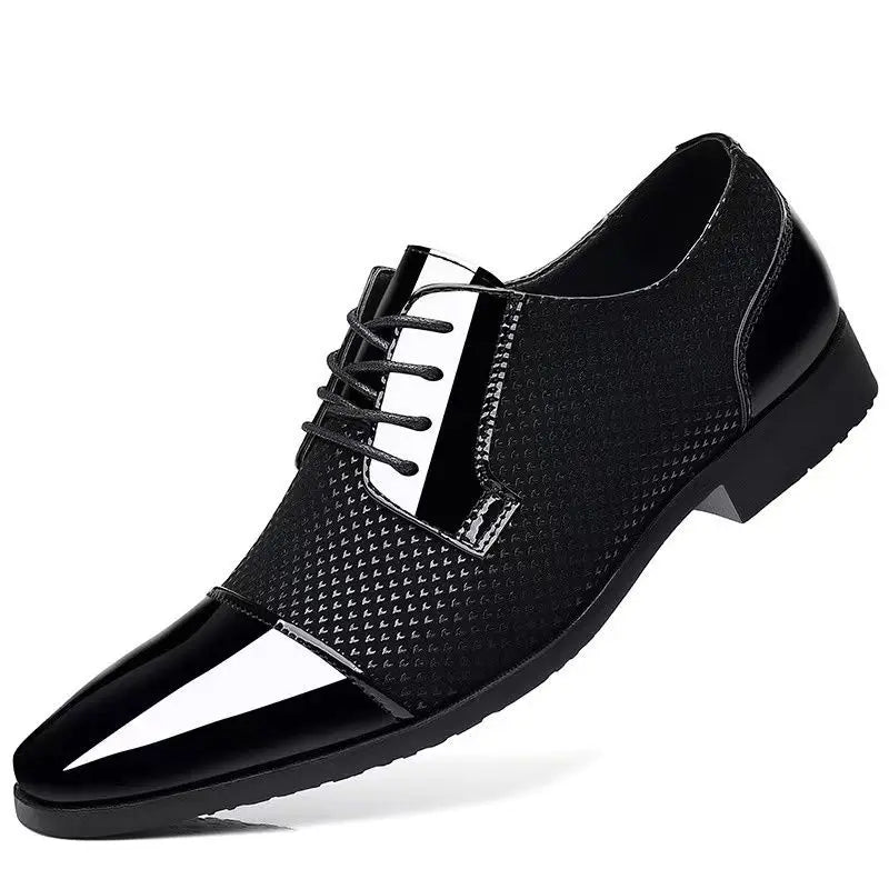 Herren Business-Freizeitschuhe – Atmungsaktive Lederschuhe mit Spitzem Design | Elegante Designer-Schuhe für Sommer & Alltag Kaufschwan®