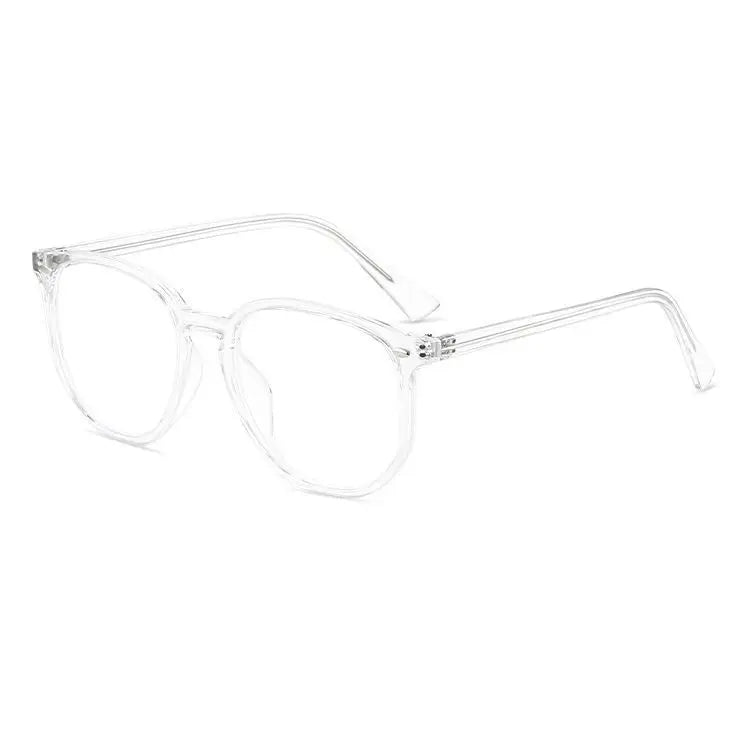 Transparent Computer Glasses Frame Women Men Anti Blue Light polygon square Eyewear Blocking Glasses Optical Spectacle Eyeglass Kaufschwan® WHITE CN