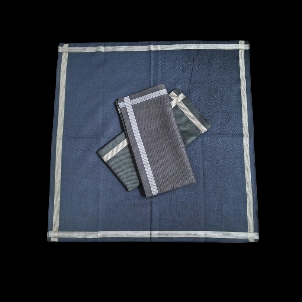 3er Set Herren Taschentücher aus Reiner Baumwolle – Dünnes Satin Einstecktuch, Weiches Anzug Accessoire 43CM / 16.9IN Kaufschwan®