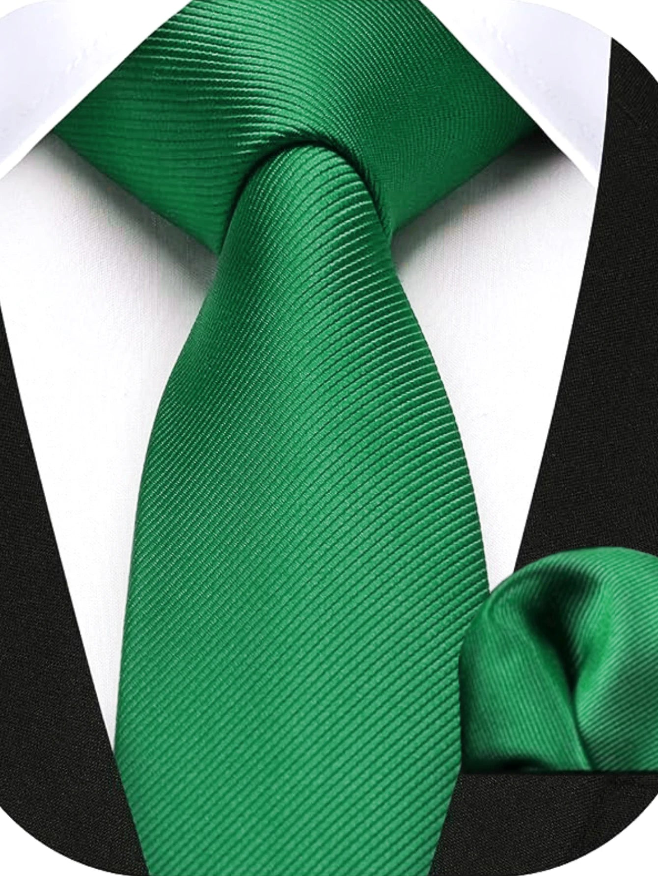 Herren Seidenkrawatten-Set – 6 cm Schmale Krawatte mit Passendem Einstecktuch | Elegantes Geschenk für Hochzeit, Business & Formelle Anlässe Kaufschwan®