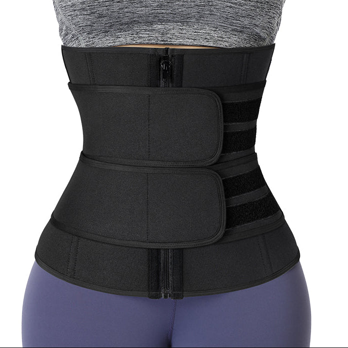 Taillentrainer in Übergröße für Damen – Sport Korsett Gürtel, Bauchweg Mieder, Schweiß-Trimmer für Training & Gewichtsreduktion Kaufschwan®