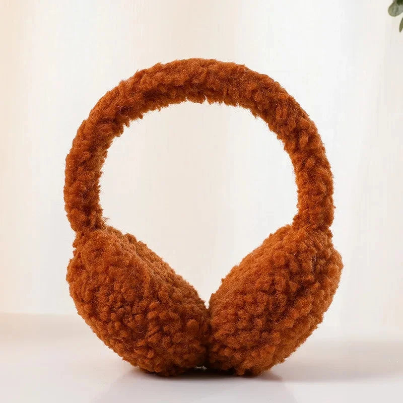 Vielseitige Winter Ohrwärmer in Uni-Farbe – Mit Ohrklappen Schutz | Winddicht & Warm, Ideal für Outdoor, Radfahren & Skifahren Kaufschwan® Karamell