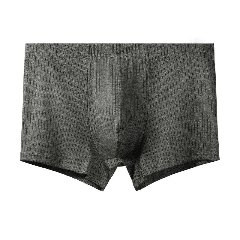 Herren Boxershorts aus Reiner Baumwolle | Einfach, Atmungsaktiv & Bequem | Sommerunterwäsche für Jungen & Männer Kaufschwan® Dunkelgrau L