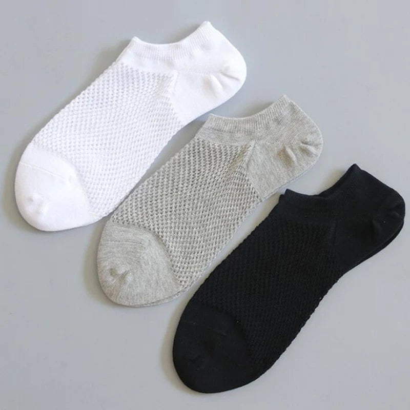 1 Paar Herren Modische Sommer & Herbst Rutschfeste Unsichtbare Baumwoll-Knöchelsocken | Atmungsaktive Haussocken Kaufschwan®