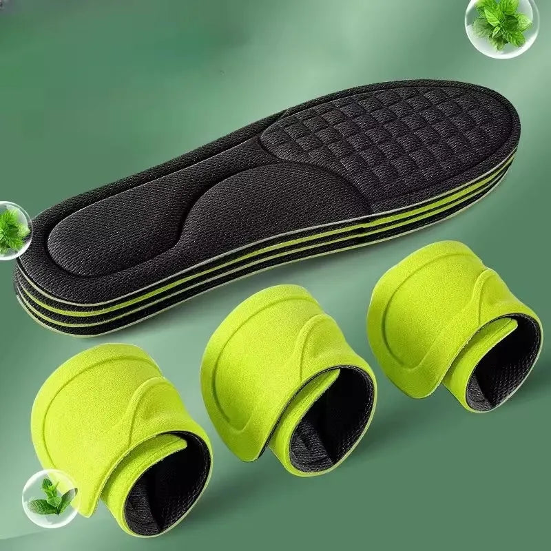 12/2 Stück Weiche Memory Foam Orthopädische Einlegesohlen | Deodorierend & Antibakteriell für Sport & Alltag Kaufschwan®