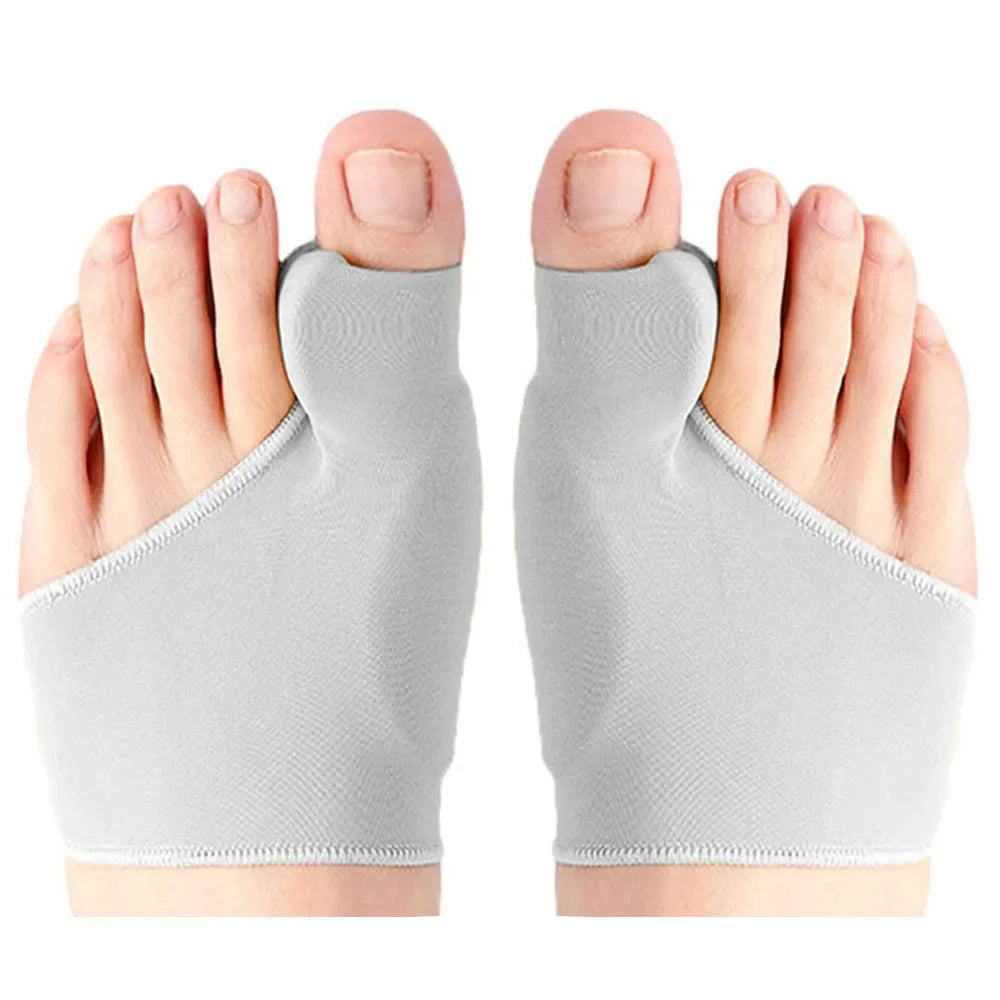1 Paar Hallux Valgus Korrektursocken – Graue Zehensocken mit Ballenschutz | Orthopädische Bunion Corrector Socken Kaufschwan® 2 Stück - Grau
