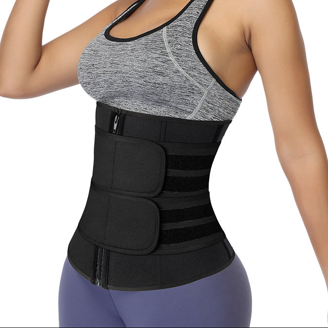 Taillentrainer in Übergröße für Damen – Sport Korsett Gürtel, Bauchweg Mieder, Schweiß-Trimmer für Training & Gewichtsreduktion Kaufschwan®
