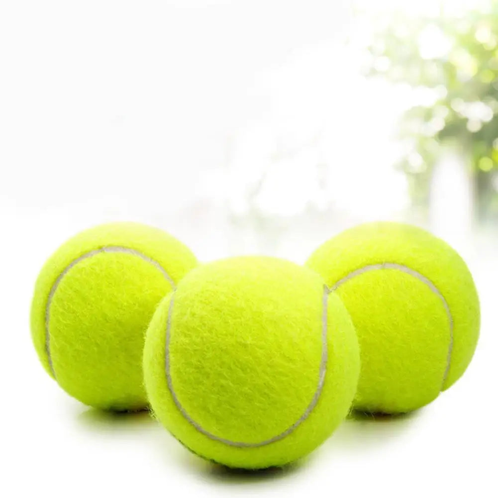 (3er Set) Hochelastische Tennis Trainingsbälle – Strapazierfähiger Elastikfaser-Gummiball für Wettkampf, Training & Outdoor Übungen Kaufschwan®
