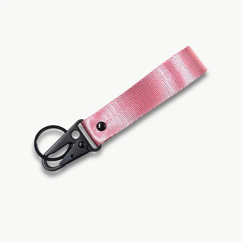 Personalisierter Schlüsselanhänger fürs Handgelenk – Mit eigenem Text oder Logo | Lanyard mit Clip für Auto & Motorrad, Unisex Design