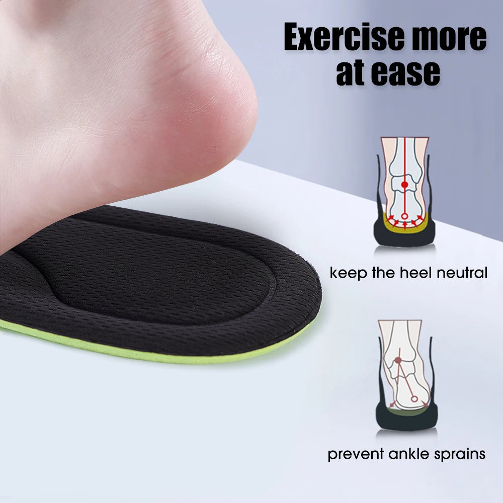 12/2 Stück Weiche Memory Foam Orthopädische Einlegesohlen | Deodorierend & Antibakteriell für Sport & Alltag Kaufschwan®
