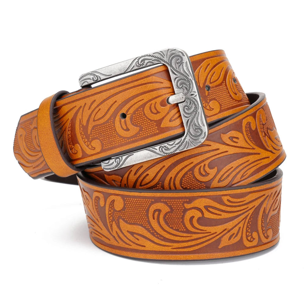 Herren PU-Leder Gürtel – Mehrfarbiger Gürtel mit Dornschließe | Stilvoller Freizeit & Business Gürtel, Perfektes Geschenk für Männer