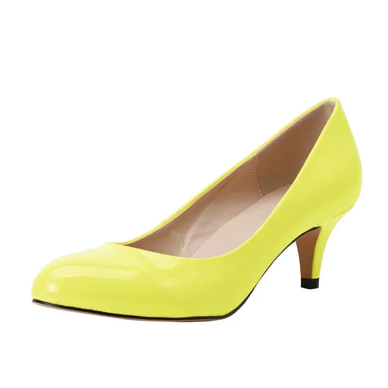 Damen Lackleder-Business-Pumps – Spitzes Design & 5 cm Absatz | Elegante Schuhe für Büro, Business & Formelle Anlässe Kaufschwan®