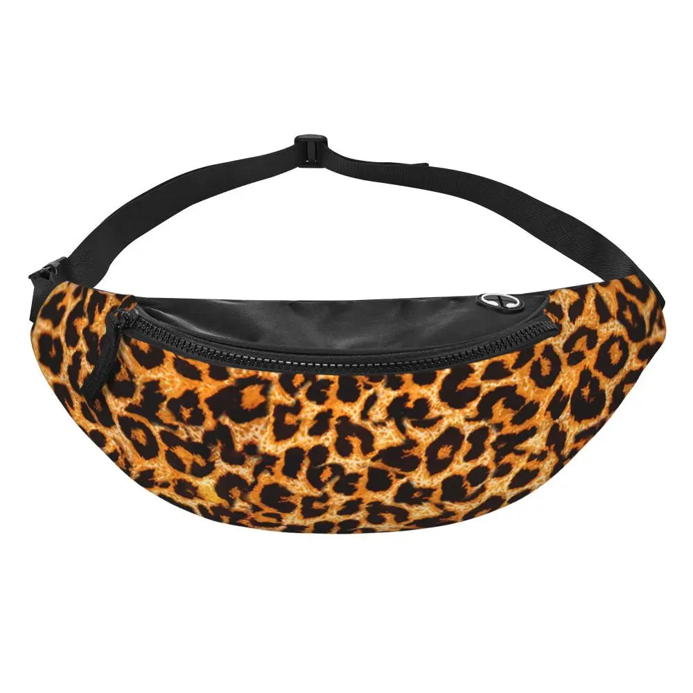 Leopardenmuster Gürteltasche – Unisex Hüfttasche | Cheetah Print Crossbody Bag für Laufen, Reisen & Handy
