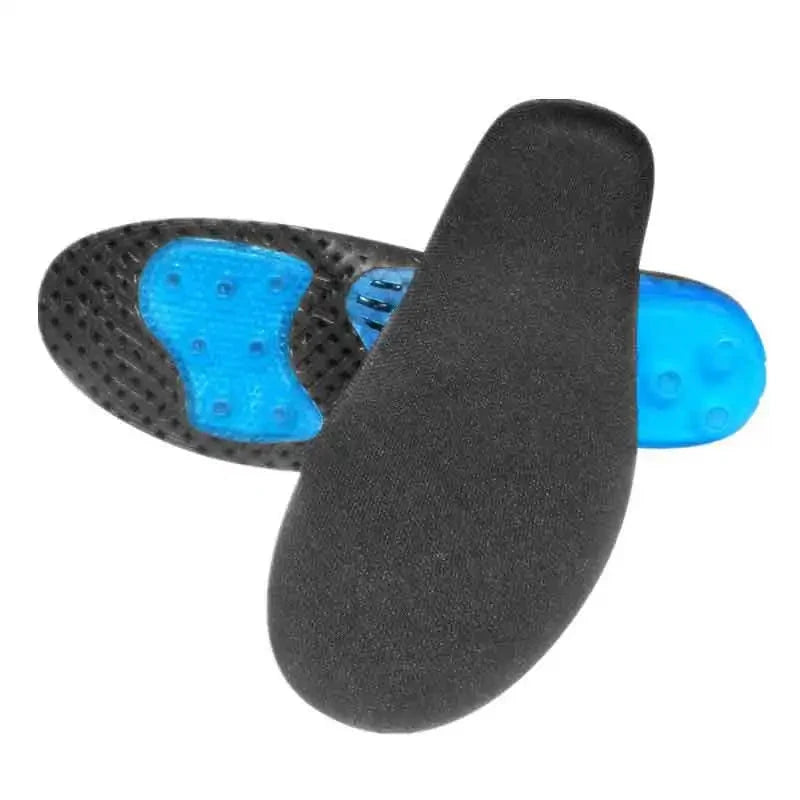 Silikon Orthopädische Schuhsohlen Einlegesohlen | EVA Feder Fußgewölbe-Unterstützung bei Plattfüßen & Plantarfasziitis Kaufschwan® Schwarz EU35-36(230mm)