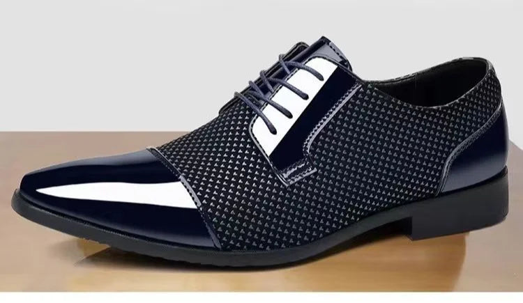 Herren Business-Freizeitschuhe – Atmungsaktive Lederschuhe mit Spitzem Design | Elegante Designer-Schuhe für Sommer & Alltag Kaufschwan®