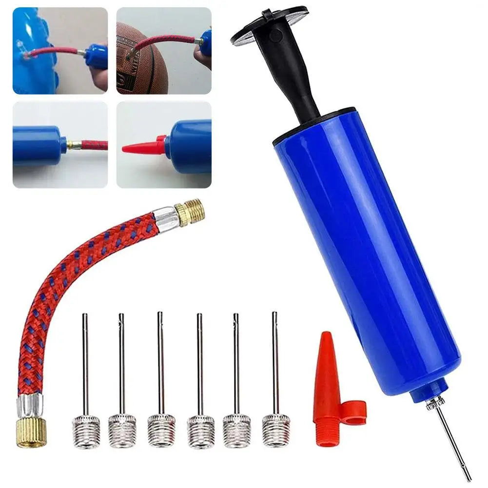 Flexible Handpumpe mit Schlauch – Tragbare Ballpumpe für Fußball, Basketball, Volleyball & Sportbälle Kaufschwan®