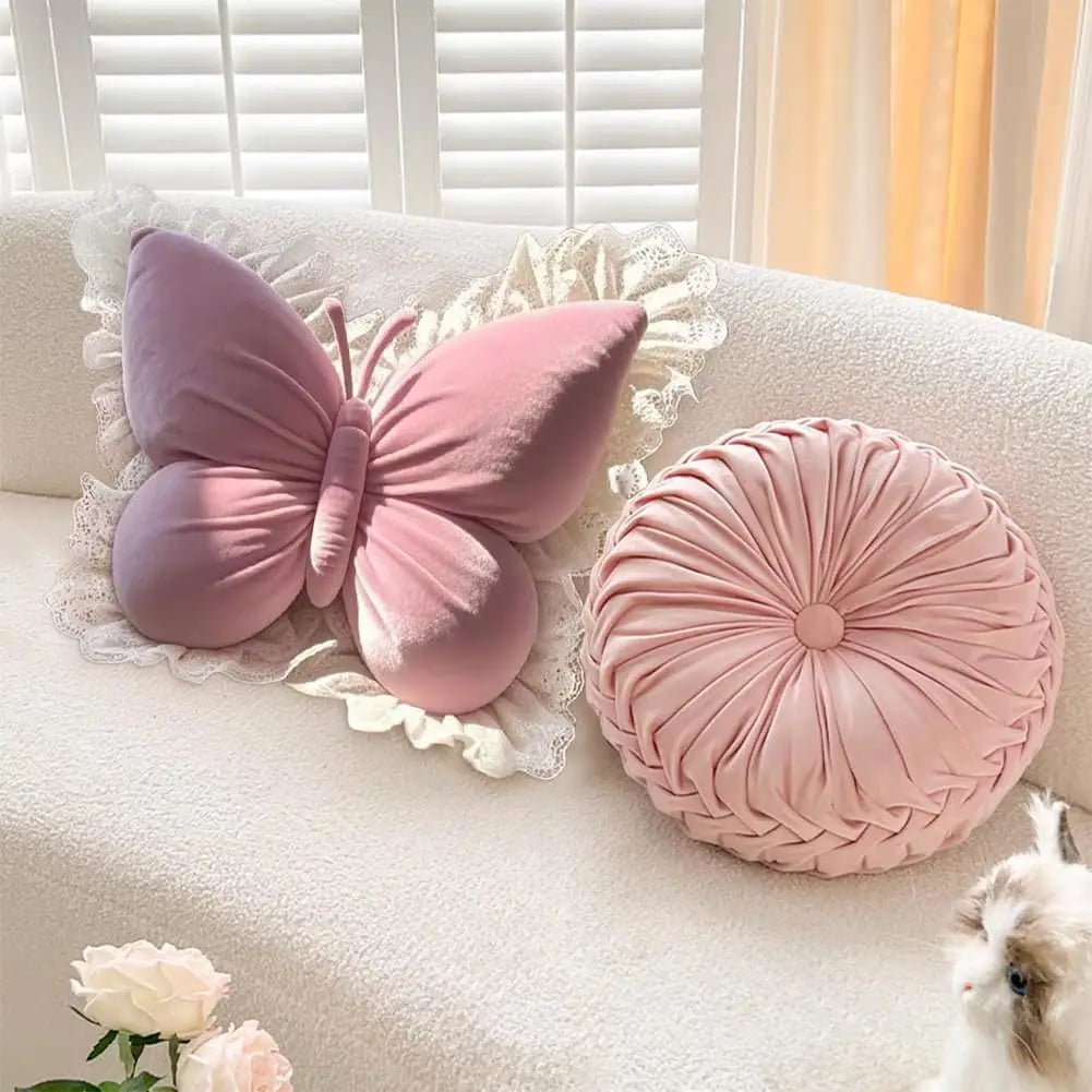 Süßes Prinzessin Schmetterling Kissen | Büro, Wohnzimmer, Schlafzimmer, Auto Sofa Kissen | Schleifen-Dekor Beschreibung: Kaufschwan®