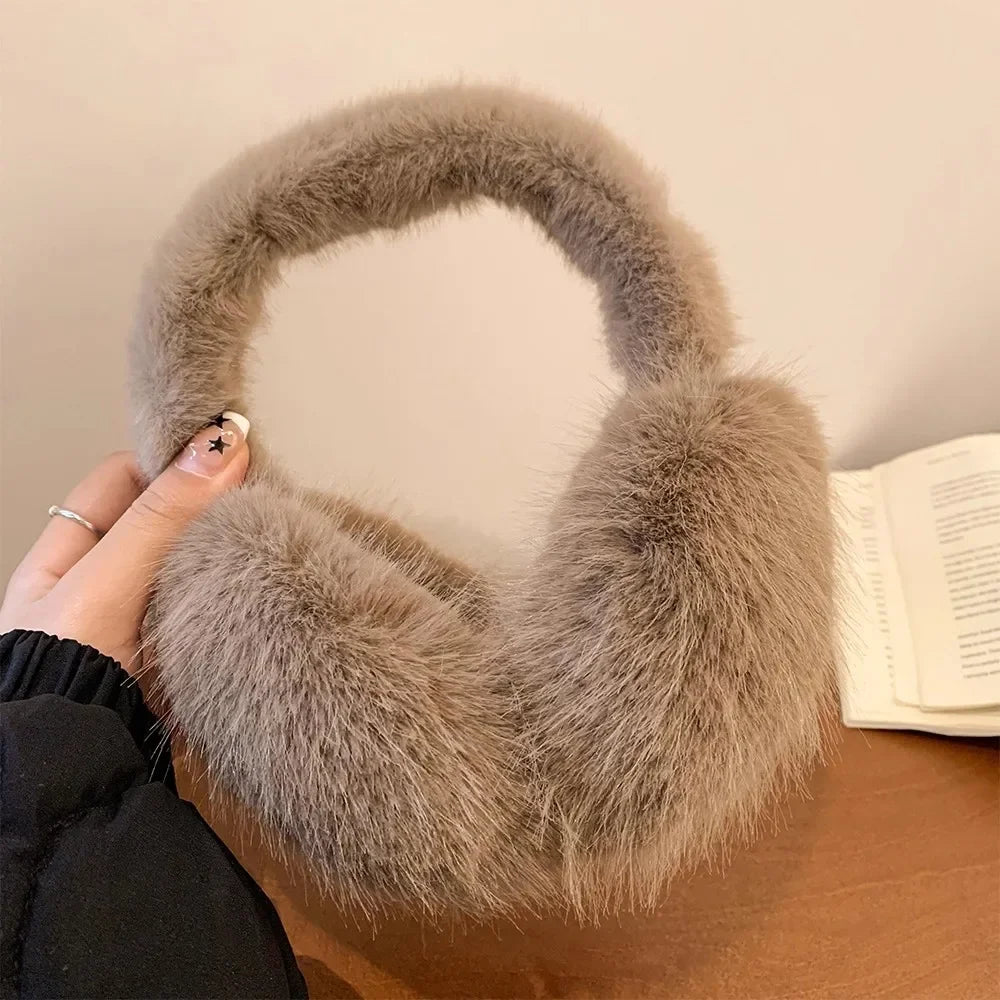 Winter Ohrwärmer – Unisex Weiche Plüsch Earmuffs | Outdoor Mode Einfarbig Ohrklappen-Schutz für Damen & Herren Kaufschwan® Braun