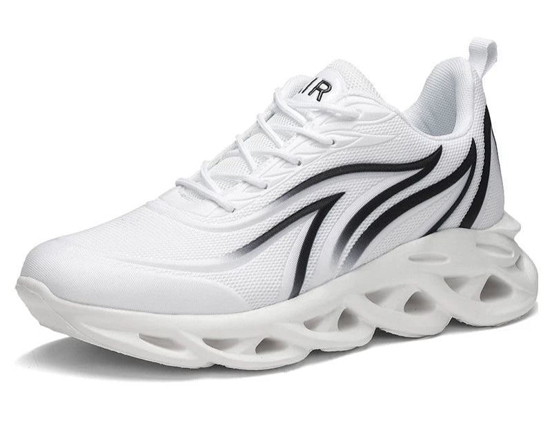 Herren Flammen-Print Sneaker – Flying Weave Sportschuhe | Bequeme Laufschuhe & Outdoor Trainingsschuhe Kaufschwan®