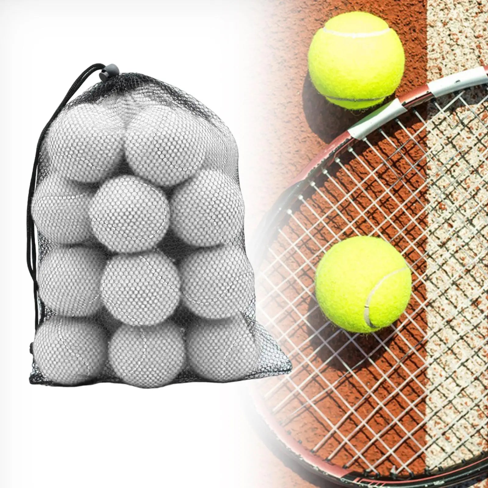 20er Pack Tennisbälle für Training & Übungen – Robuste 2,52" Standardgröße Bälle für Outdoor Sport & Tennistraining Kaufschwan®