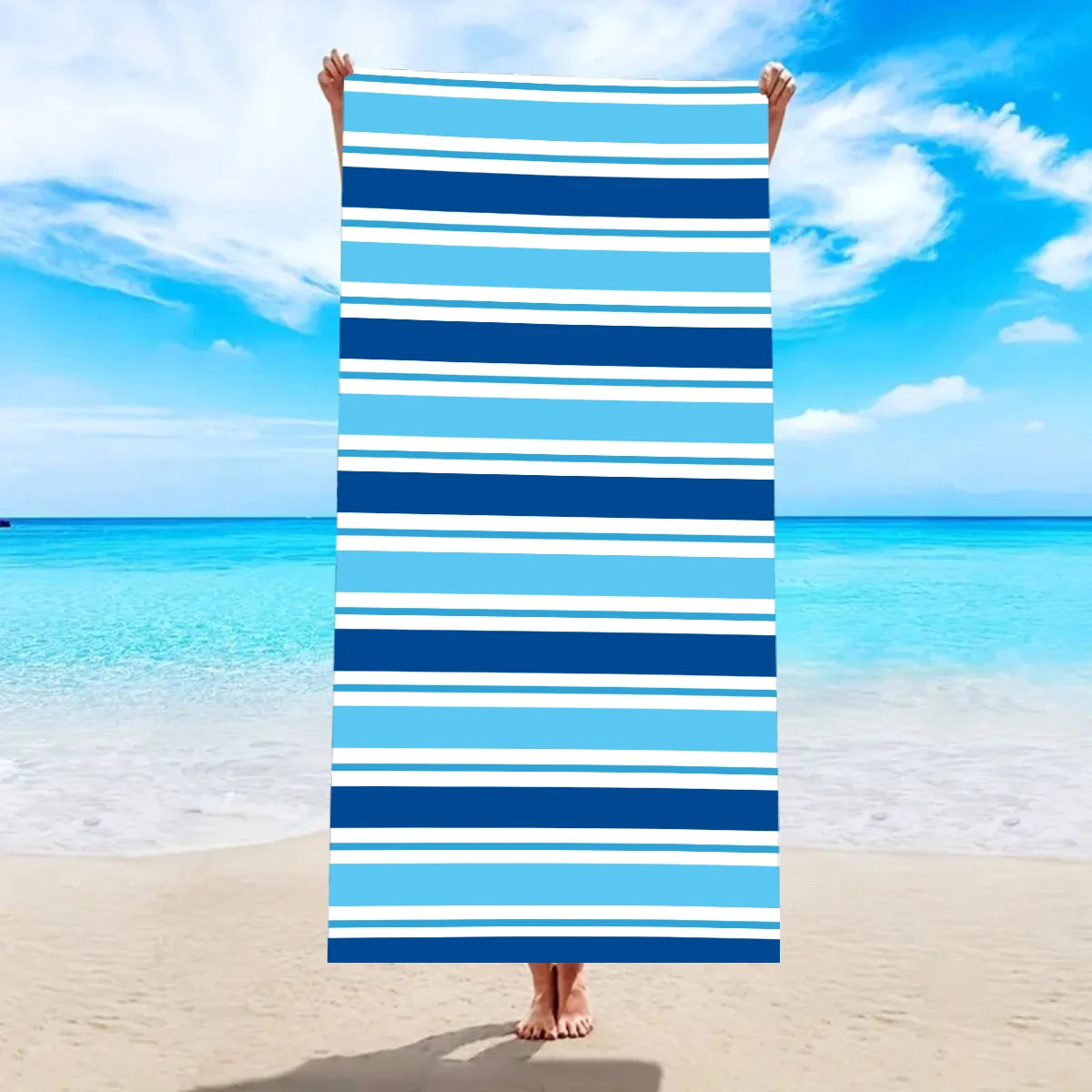 Ultrafeines Mikrofaser Strandtuch – Schnell Trocknend & Saugfähig | Multifunktionales Handtuch für Schwimmen, Yoga, Reisen & Camping