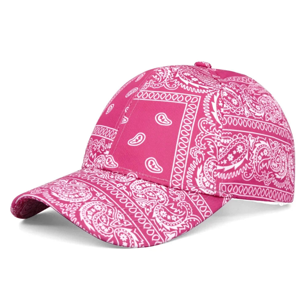 Cashew Blumen Unisex Baseballkappe | Verstellbare Dad Hat für Damen & Herren | Sommer Outdoor Sonnenkappe Hip Hop Trucker Kaufschwan® BQM-A14-Pink Einstellbar
