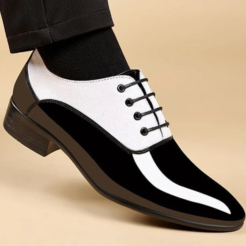Herren Lackleder-Spitzschuhe – Elegante Luxus-Businessschuhe | Formelle Designer-Schuhe für Büro & Gesellschaft im Frühjahr & Herbst Kaufschwan®