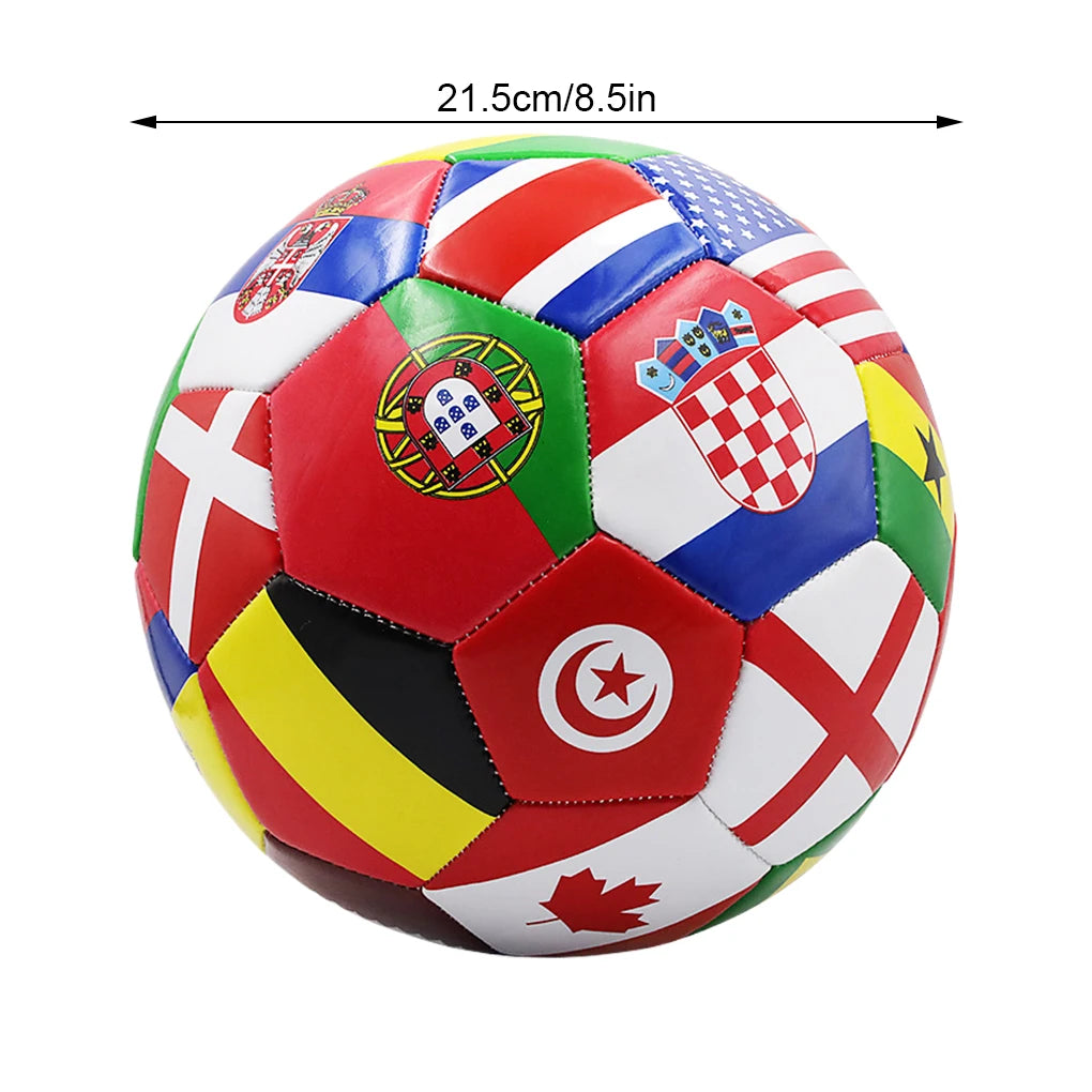 Professioneller Fußball Größe 5 – Rot-Grün Trainings- & Matchball | Langlebiger Ball für Indoor- & Outdoor-Spiele Kaufschwan®