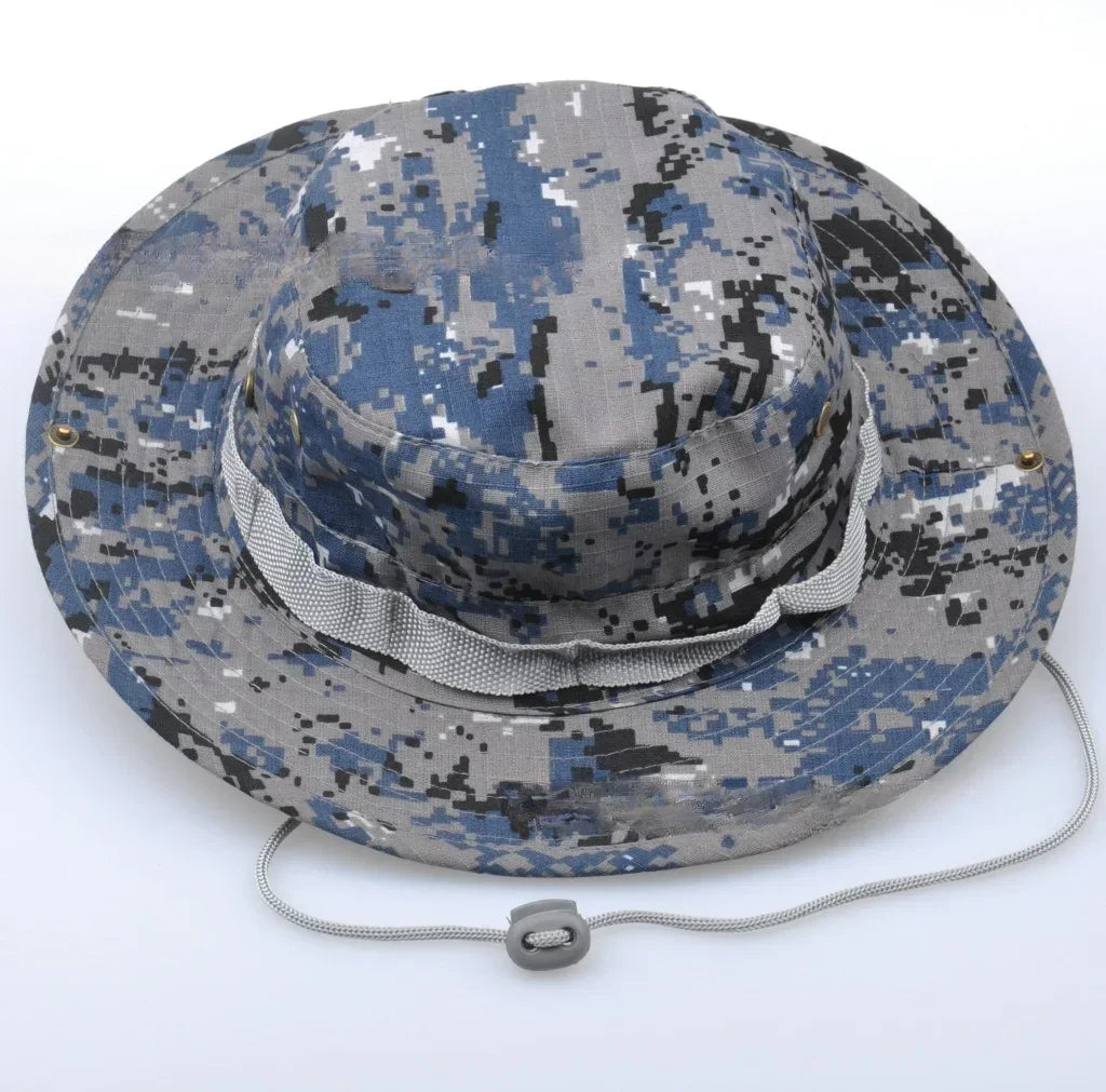 Sonnenhut Anglerhut für Herren – Camouflage Outdoorhut, Sonnenschutz für Jagd, Angeln, Wandern & Camping