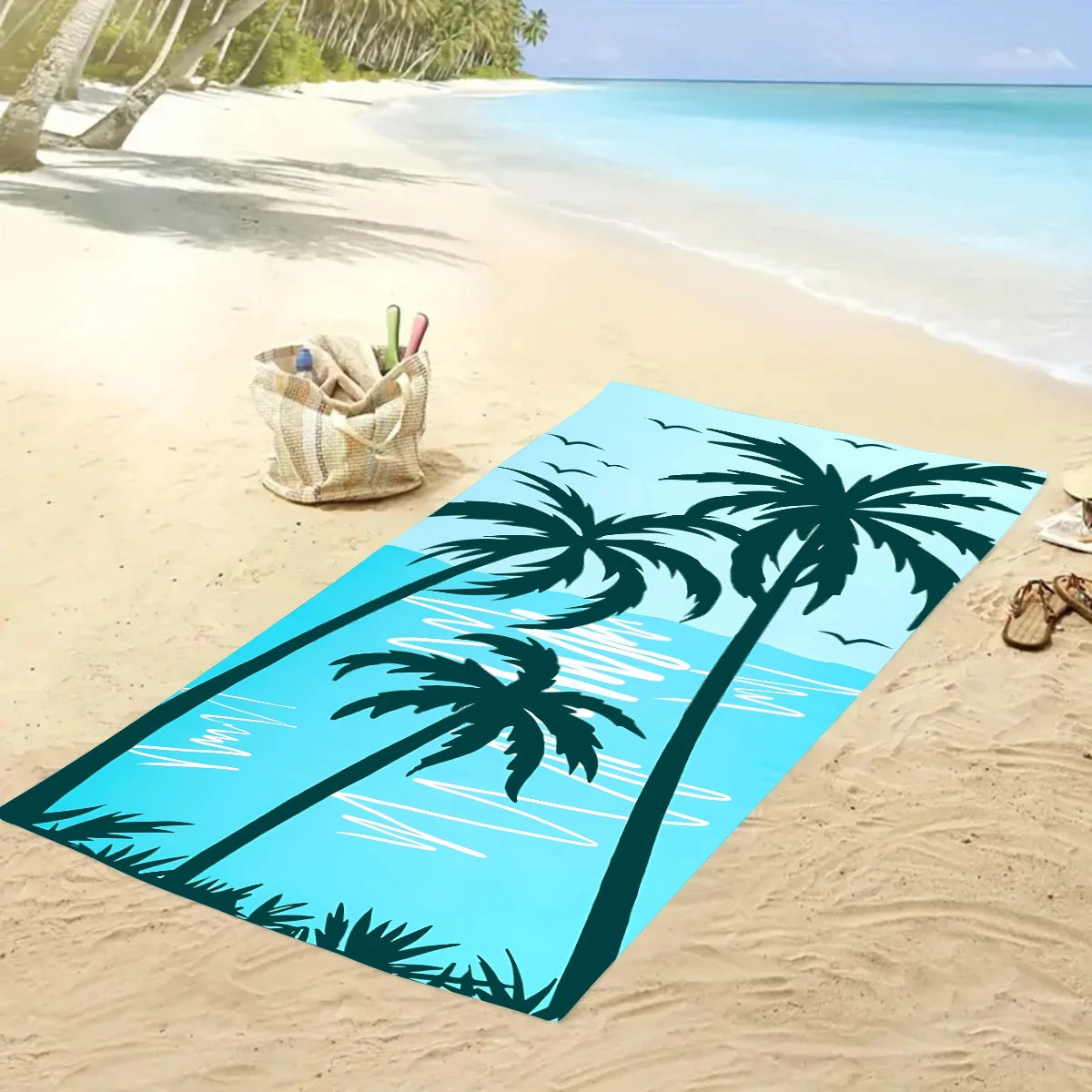 Ultrafeines Mikrofaser Strandtuch – Schnell Trocknend & Saugfähig | Multifunktionales Handtuch für Schwimmen, Yoga, Reisen & Camping