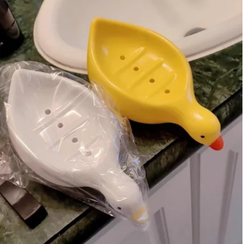 Süßer Seifenhalter in Entenform – Selbstentwässernde Kunststoff-Ablage für Bad & Waschbecken Kaufschwan®