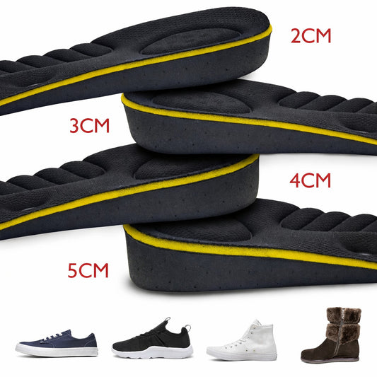 Unsichtbare Einlegesohlen mit Höhenverstärkung (2–5cm) | Magnetische Fersenkissen mit Fußgewölbeunterstützung für Damen & Herren Kaufschwan® 2 CM