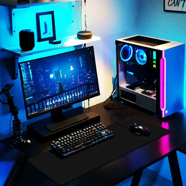 XXL Erweiterte Gaming Mauspad – Große Wasserdichte Schreibtischmatte mit Genähten Kanten und Rutschfester Gummibasis Kaufschwan®