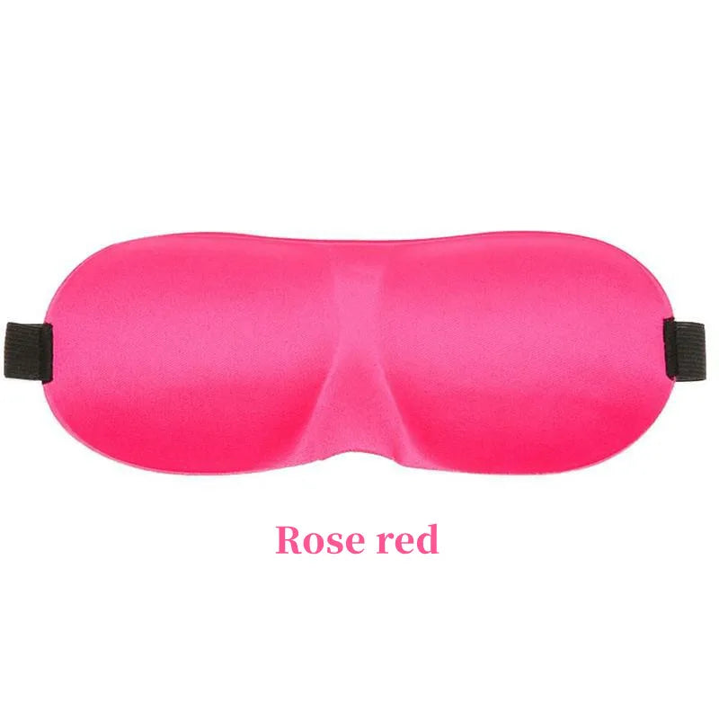 3D Schlafmaske Augenklappe | Weiche Gepolsterte Lichtblockierende Schlafmaske | Entspannungs- & Erholungshilfe Kaufschwan® Rosenrot