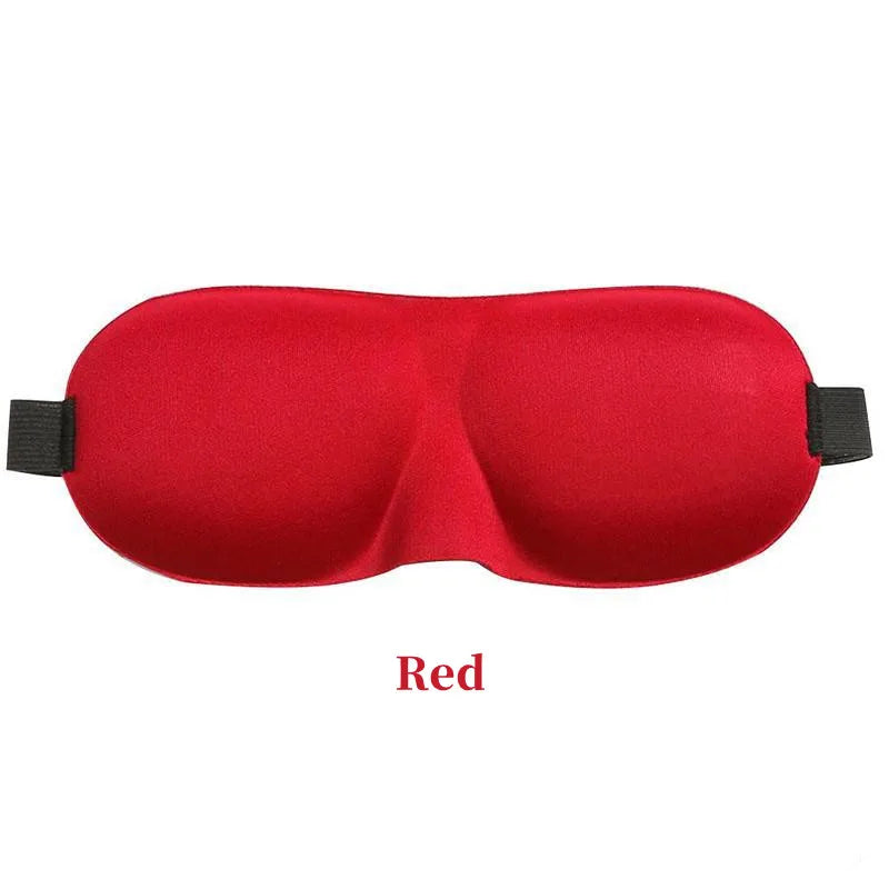3D Schlafmaske Augenklappe | Weiche Gepolsterte Lichtblockierende Schlafmaske | Entspannungs- & Erholungshilfe Kaufschwan® Rot