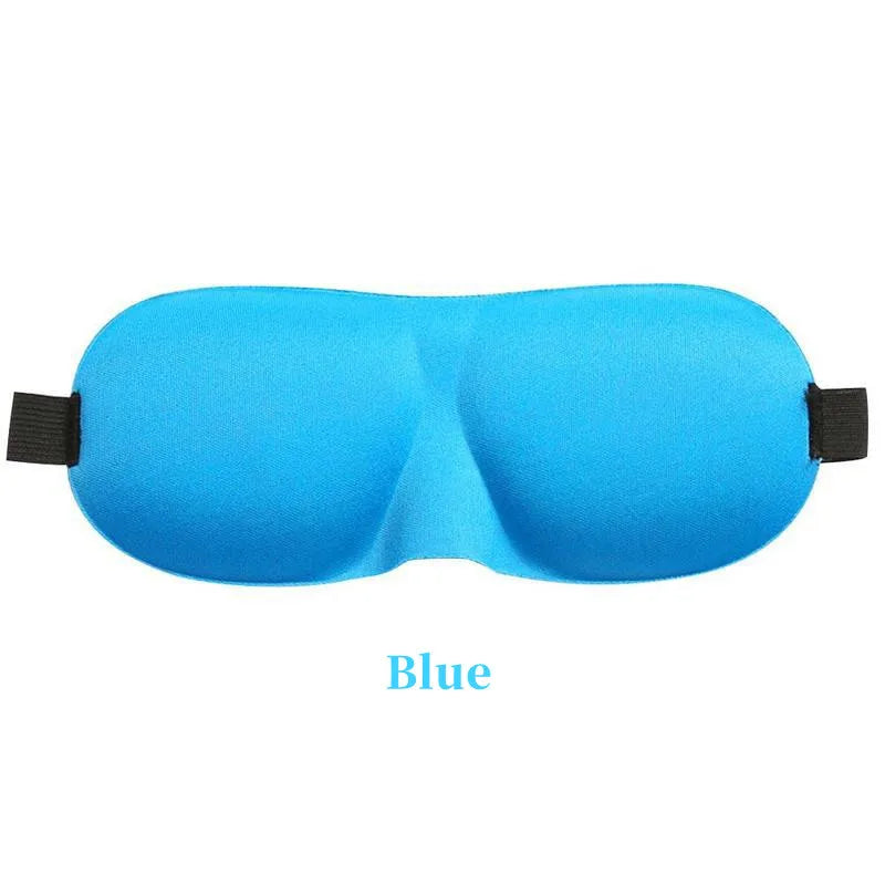 3D Schlafmaske Augenklappe | Weiche Gepolsterte Lichtblockierende Schlafmaske | Entspannungs- & Erholungshilfe Kaufschwan® Blau