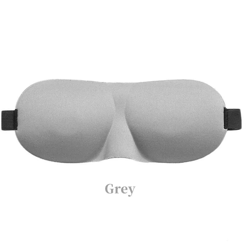 3D Schlafmaske Augenklappe | Weiche Gepolsterte Lichtblockierende Schlafmaske | Entspannungs- & Erholungshilfe Kaufschwan® Grau