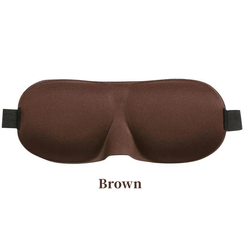 3D Schlafmaske Augenklappe | Weiche Gepolsterte Lichtblockierende Schlafmaske | Entspannungs- & Erholungshilfe Kaufschwan® Braun