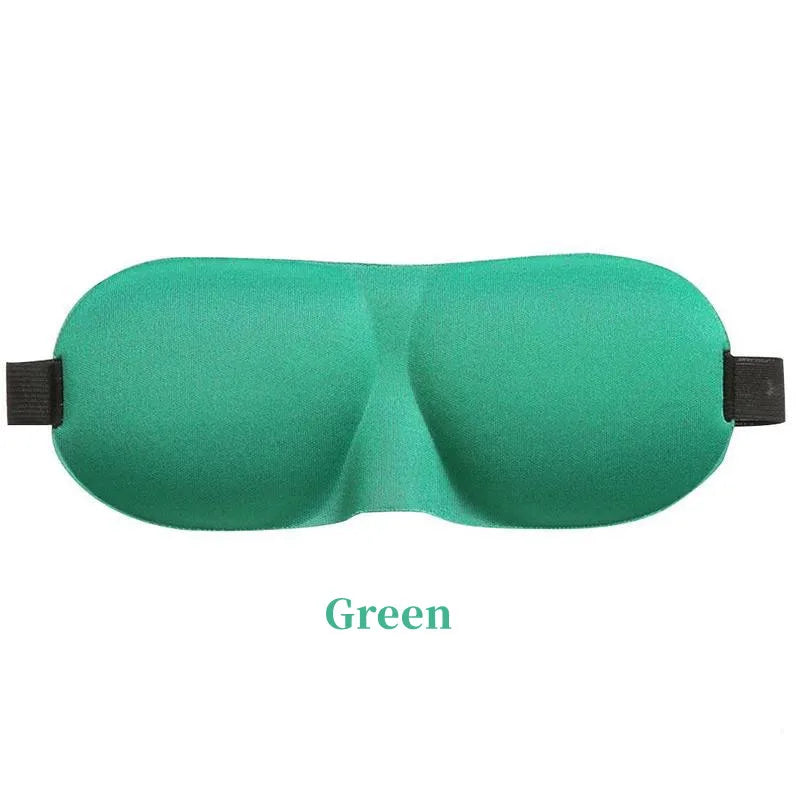 3D Schlafmaske Augenklappe | Weiche Gepolsterte Lichtblockierende Schlafmaske | Entspannungs- & Erholungshilfe Kaufschwan® Grün