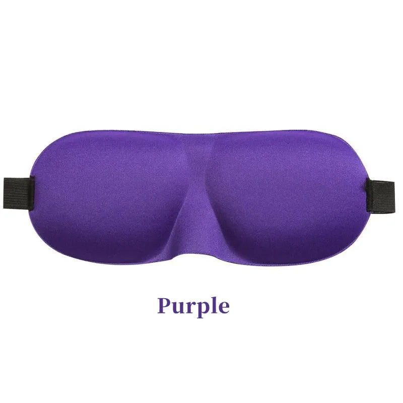 3D Schlafmaske Augenklappe | Weiche Gepolsterte Lichtblockierende Schlafmaske | Entspannungs- & Erholungshilfe Kaufschwan® Lila