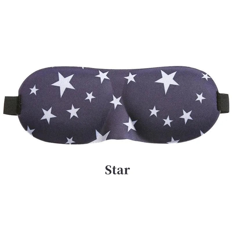 3D Schlafmaske Augenklappe | Weiche Gepolsterte Lichtblockierende Schlafmaske | Entspannungs- & Erholungshilfe Kaufschwan® Kleiner Stern