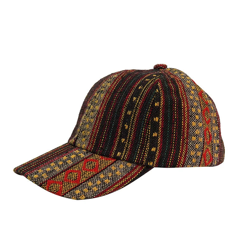 Bohemia Print Baseballkappe | Damen & Herren Boho Stil Sonnenhut | Baumwolle Verstellbar Snapback Outdoor Cap Kaufschwan®