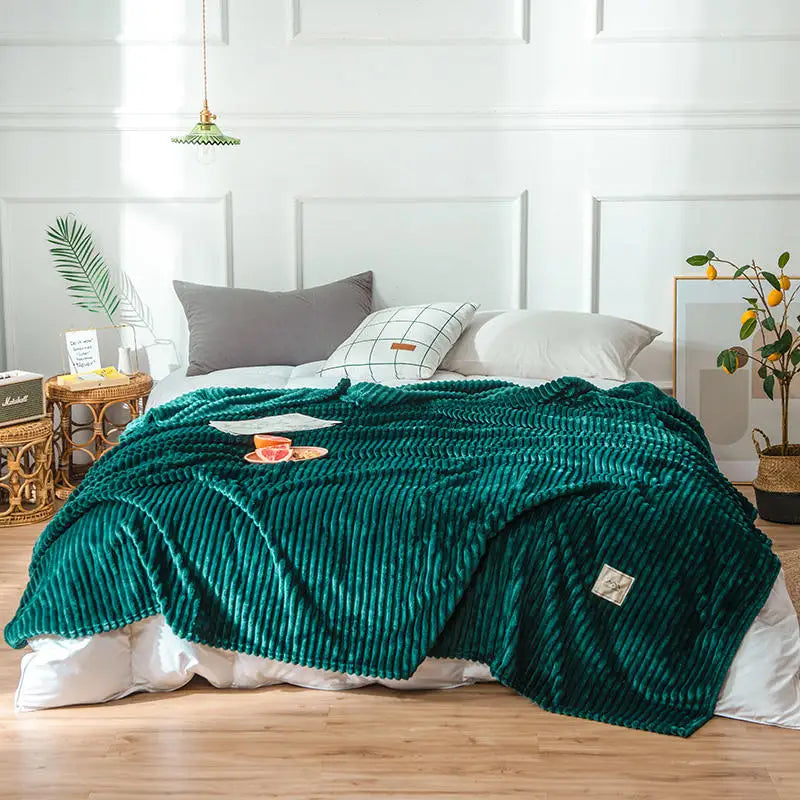 Flanell-Bettdecke – Weiche & Warme Kuscheldecke für Einzel-, Queen- & King-Size-Betten Kaufschwan®