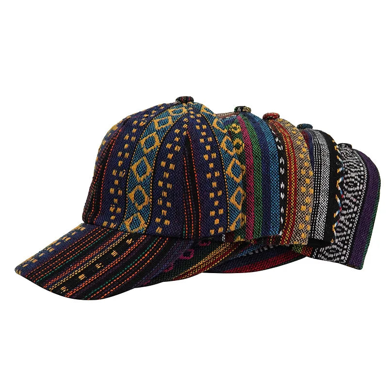 Bohemia Print Baseballkappe | Damen & Herren Boho Stil Sonnenhut | Baumwolle Verstellbar Snapback Outdoor Cap Kaufschwan®
