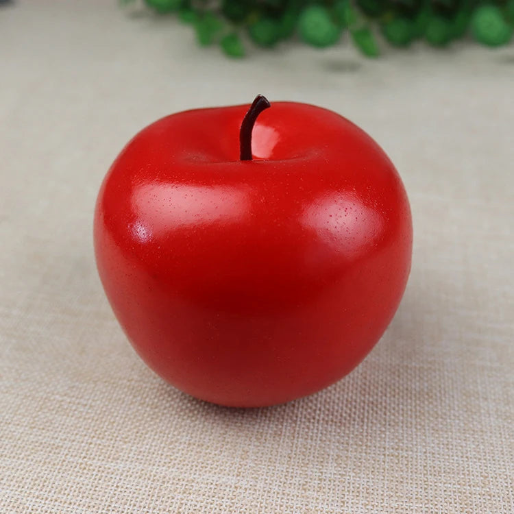 Hochrealistische Künstliche Äpfel – Plastik Rote & Grüne Apfel Dekoration für Fotografie, Zuhause & Obstladen Kaufschwan®